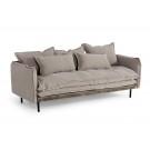 Divani Casa Mathis - Modern Grey Fabric Sofa