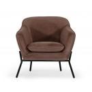 Modrest Joiner - Modern Taupe Velvet Armchair image