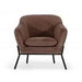 Modrest Joiner - Modern Taupe Velvet Armchair image