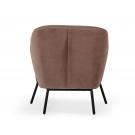 Modrest Joiner - Modern Taupe Velvet Armchair