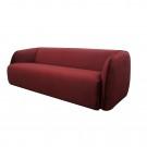 Divani Casa Spruce - Modern Red Velvet Sofa