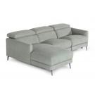 Divani Casa Lupita - Modern Grey Fabric Left Facing Sectional Sofa image