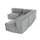 Divani Casa Navstar - Contemporary Modular Grey Fabric Sectional Sofa