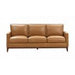 Divani Casa Naylor - Modern Brown Italian Leather Split Sofa image