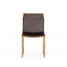 Modrest Dalton - Modern Brown Leatherette Dining Chair ( Set of 2 ) image