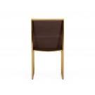 Modrest Dalton - Modern Brown Leatherette Dining Chair ( Set of 2 )