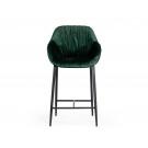 Modrest Katrina - Modern Green Fabric Bar Stool image