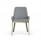 Modrest Ganon - Modern Grey & Antique Brass Dining Chair image