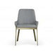 Modrest Ganon - Modern Grey & Antique Brass Dining Chair image