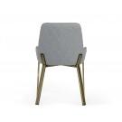 Modrest Ganon - Modern Grey & Antique Brass Dining Chair