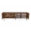 Modrest Gilroy - Modern Walnut & Stainless Steel Buffet