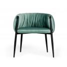 Modrest Belcaro - Modern Light Green Fabric Dining Chair image