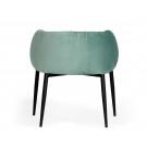 Modrest Belcaro - Modern Light Green Fabric Dining Chair