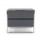 Modrest Jolene - Modern Grey Nightstand