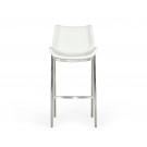 Modrest Dave - Modern White Leatherette Bar Stool (Set of 2) image