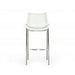 Modrest Dave - Modern White Leatherette Bar Stool (Set of 2) image