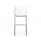 Modrest Dave - Modern White Leatherette Bar Stool (Set of 2)