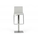 Modrest Folsum - Modern Light Grey & Brushed Stainless Steel Bar Stool image