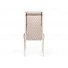 A&X Whitby - Transitional Off White & Glossy Champagne Dining Chair (Set of 2)