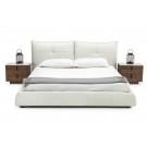 Modrest Patrick - Modern White Leather Bed