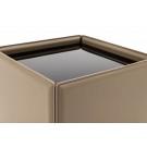 Modrest Vargas - Modern Beige Leatherette End Table