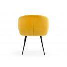 Modrest Luzerne - Modern Yellow Velvet Dining Chair