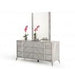 Nova Domus Alexa Italian Modern Grey Mirror image