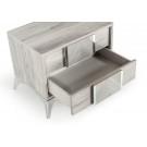 Nova Domus Alexa Italian Modern Grey Nightstand