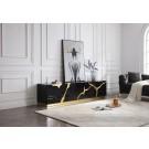 Modrest Aspen - Modern Black & Gold TV Stand image