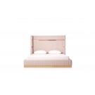 Modrest Aspen - Modern Beige + Rose Gold Bed + Nightstands image