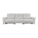 Divani Casa Austria - Modern Grey 4-Seater Fabric Sofa w/ Electric Recliners image