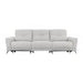 Divani Casa Austria - Modern Grey 4-Seater Fabric Sofa w/ Electric Recliners image