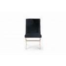 Modrest Alexia Modern Black & Rosegold Dining Chair image