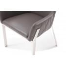 Modrest Robin Modern Grey Bonded Leather Dining Chair