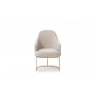 Modrest Tyler Modern Grey & Gold Dining Chair