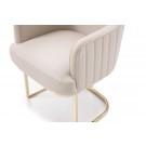 Modrest Tyler Modern Grey & Gold Dining Chair