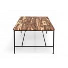 Modrest Bacone - Industrial Oak and Black Iron Coffee Table