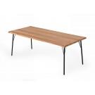 Modrest Barnum - Industrial Oak and Black Iron Live Edge Dining Table