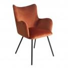 Modrest Barrett - Modern Orange & Black Dining Chair image