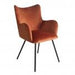 Modrest Barrett - Modern Orange & Black Dining Chair image