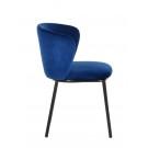 Modrest Bessie - Modern Blue Velvet Dining Chair (Set of 2)