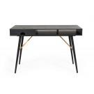 Modrest Billy Modern Black Oak & Gold Desk