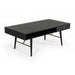 Modrest Billy Modern Black Oak & Gold Coffee Table image