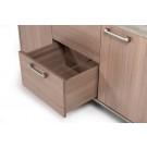 Nova Domus Boston Modern Brown Oak & Faux Concrete Office File Cabinet