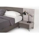 Nova Domus Bronx Italian Modern Faux Concrete & Grey Bed