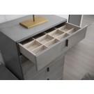 Modrest Buckley - Modern Grey Crackle Chest