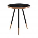 Modrest Cayson - Modern Black Ceramic End Table