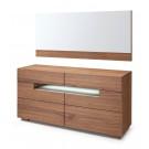 Modrest Ceres - Contemporary LED Walnut Dresser