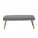 Modrest Cici - Contemporary Grey & Antique Brass Bench image