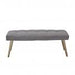 Modrest Cici - Contemporary Grey & Antique Brass Bench image